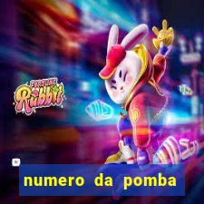 numero da pomba jogo do bicho